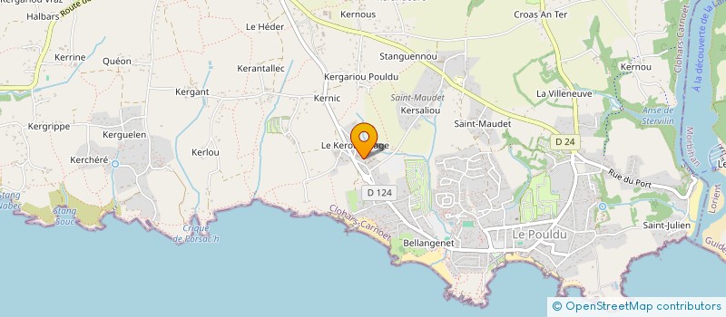 localisation de l'entreprise MADAME OONA ALBANE LEON RICHARD  CLOHARS-CARNOET