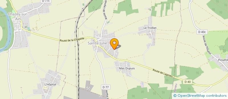 localisation de l'entreprise MADAME OPALINE FAUBLADIER  SAINTE-JULIE