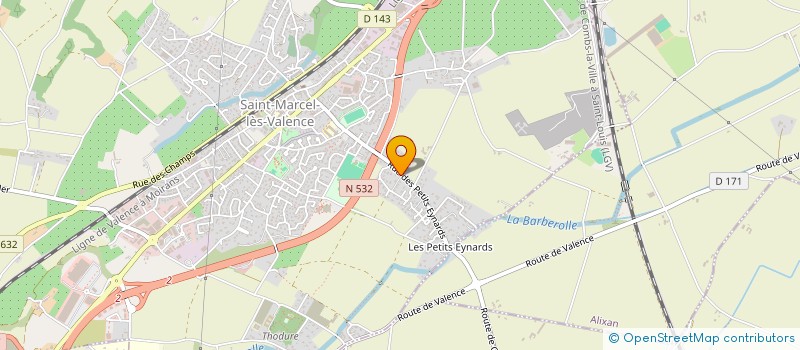 localisation de l'entreprise MADAME OPALINE GALLOT  SAINT-MARCEL-LES-VALENCE