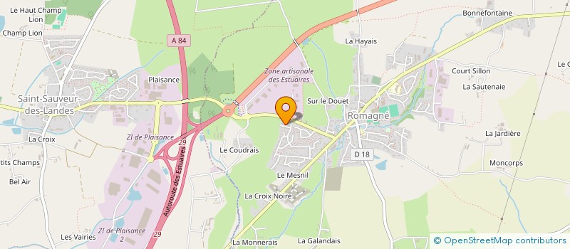 localisation de l'entreprise MADAME OPALINE HAUGOMAT  ROMAGNE