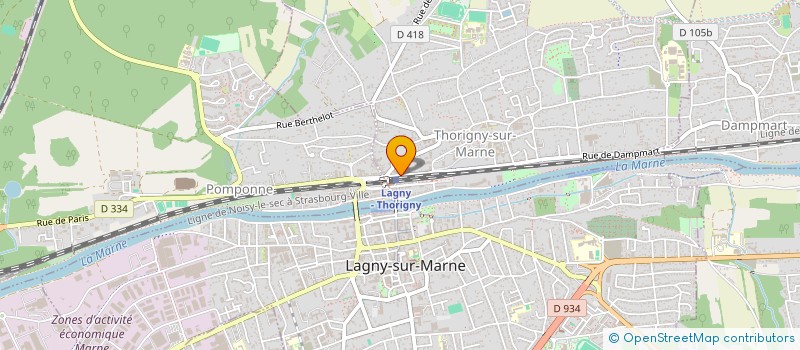 localisation de l'entreprise MADAME OPHELIA BERTUCCI  THORIGNY-SUR-MARNE