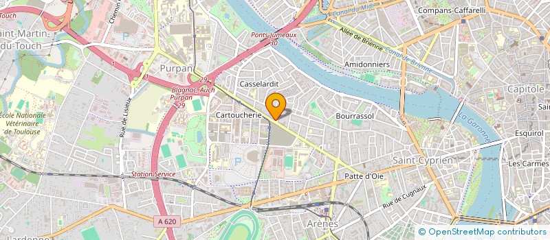 localisation de l'entreprise MADAME OPHELIA DUBET à TOULOUSE