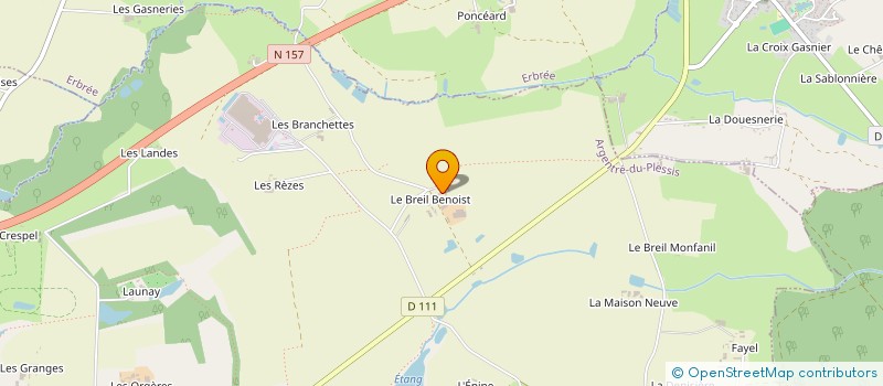 localisation de l'entreprise MADAME OPHELIA JEUSSELIN  ARGENTRE-DU-PLESSIS