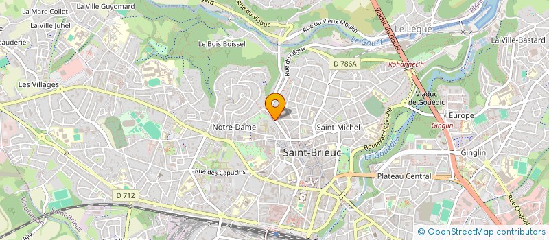 localisation de l'entreprise MADAME OPHELIA JUDAIS à SAINT-BRIEUC