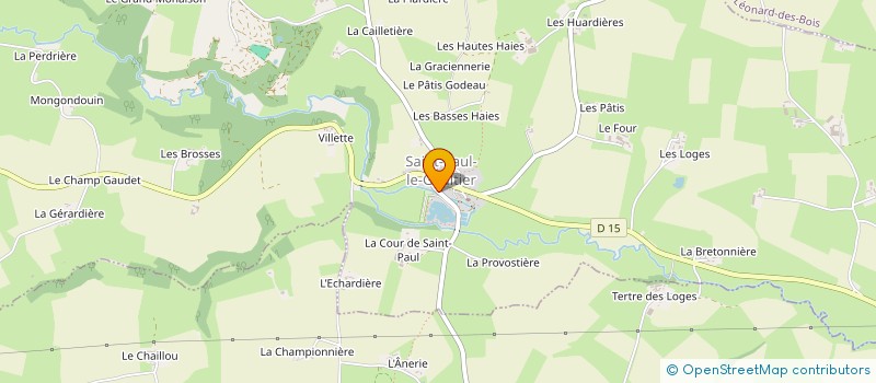 localisation de l'entreprise MADAME OPHELIA MARCEL  SAINT-PAUL-LE-GAULTIER