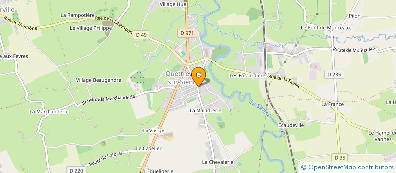 localisation de l'entreprise MADAME OPHELIA PICQUENARD  QUETTREVILLE-SUR-SIENNE