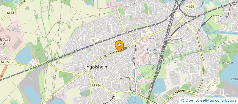 localisation de l'entreprise MADAME OPHELIA VELAZQUEZ  LINGOLSHEIM