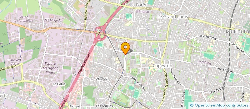 localisation de l'entreprise MADAME OPHELIA XAVIER FERNANDES  MERIGNAC