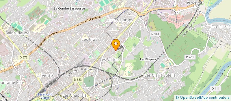 localisation de l'entreprise MADAME OPHELIE ABBAR  BESANCON