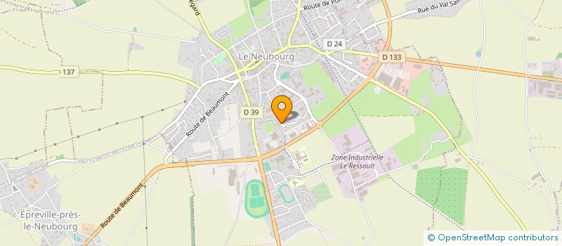 localisation de l'entreprise MADAME OPHELIE AMIOT  LE NEUBOURG