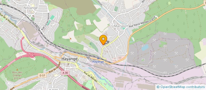 localisation de l'entreprise MADAME OPHELIE ARNOULD  HAYANGE