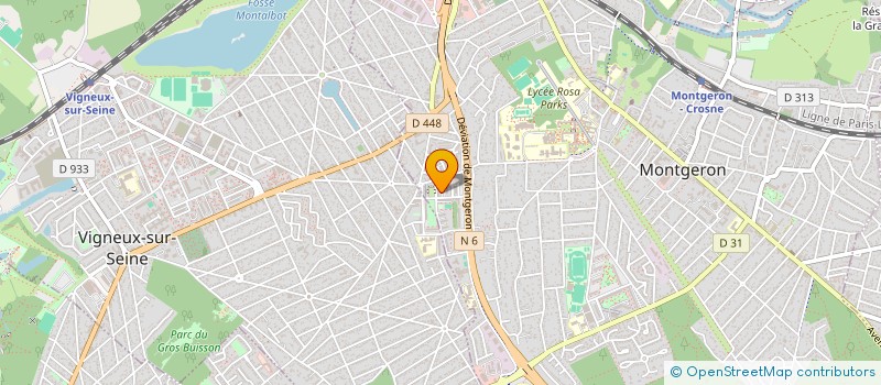 localisation de l'entreprise MADAME OPHELIE AUGEREAU à MONTGERON