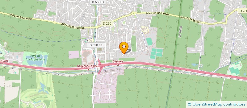 localisation de l'entreprise MADAME OPHELIE BALESPOUEY à GUJAN-MESTRAS
