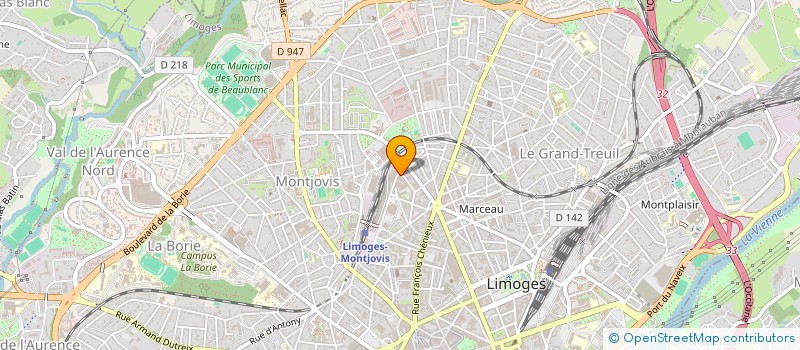 localisation de l'entreprise MADAME OPHELIE BARANTIN à LIMOGES