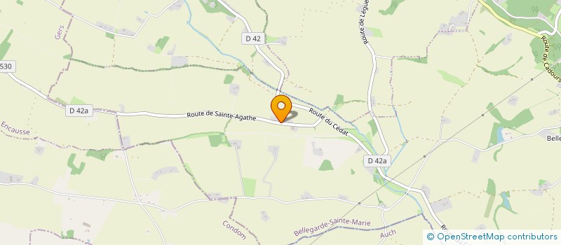 localisation de l'entreprise MADAME OPHELIE BARBIN  BELLEGARDE-SAINTE-MARIE