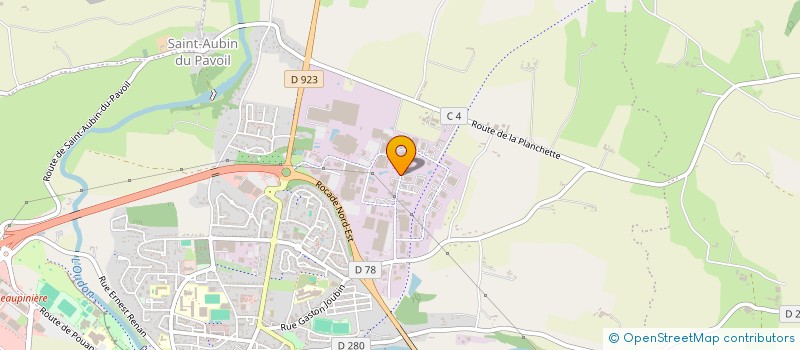 localisation de l'entreprise MADAME OPHELIE BARON  SEGRE-EN-ANJOU BLEU