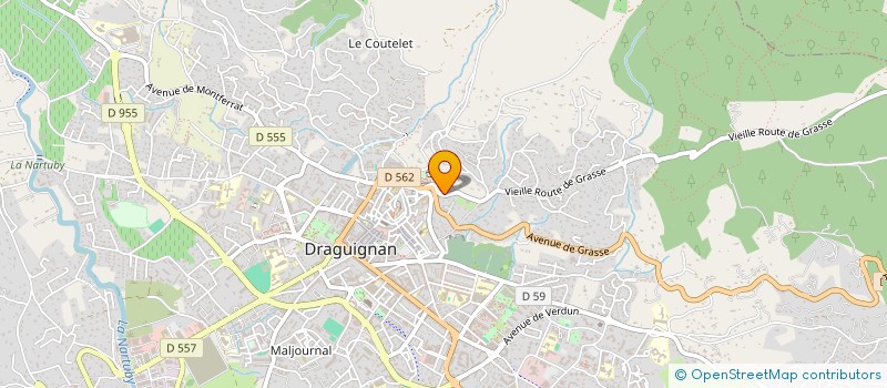 localisation de l'entreprise MADAME OPHELIE BAUDEN  DRAGUIGNAN