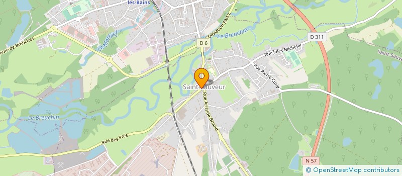 localisation de l'entreprise MADAME OPHELIE BAUMONT  SAINT-SAUVEUR