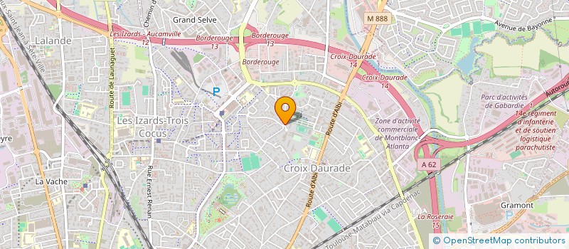 localisation de l'entreprise MADAME OPHELIE BEGUE  TOULOUSE