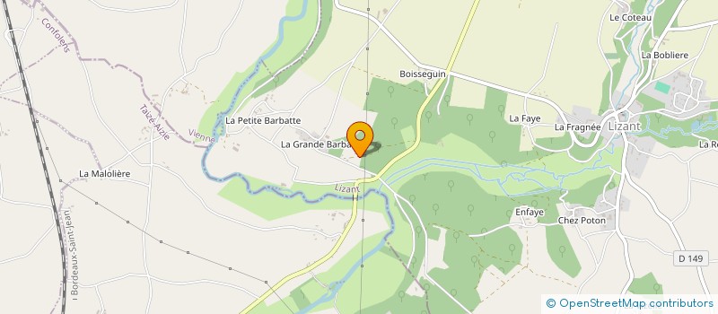 localisation de l'entreprise MADAME OPHELIE BELLY à LIZANT