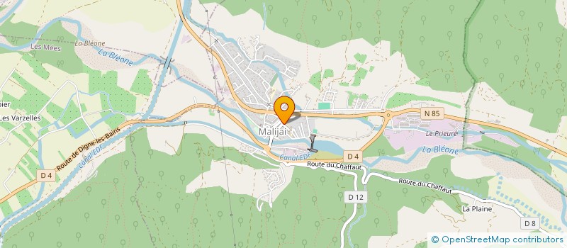 localisation de l'entreprise MADAME OPHELIE BERQUIER  MALIJAI