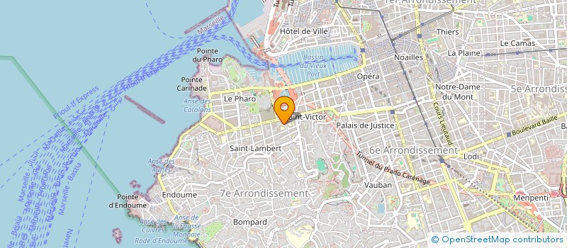 localisation de l'entreprise MADAME OPHELIE BERTHIER  MARSEILLE