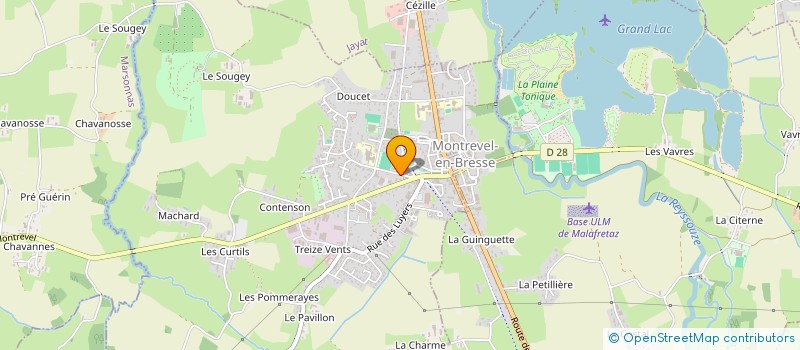 localisation de l'entreprise MADAME OPHELIE BIOLLEY  MONTREVEL-EN-BRESSE