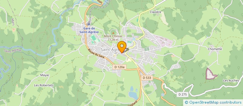 localisation de l'entreprise MADAME OPHELIE BORDEZ  SAINT-AGREVE