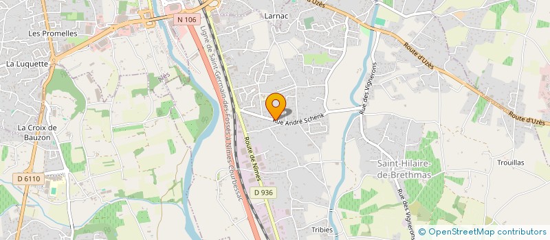 localisation de l'entreprise MADAME OPHELIE BOSC  SAINT-HILAIRE-DE-BRETHMAS