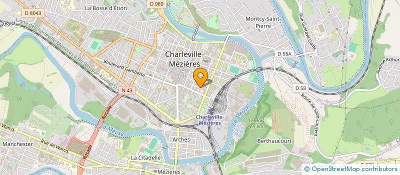 localisation de l'entreprise MADAME OPHELIE BOULANGER à CHARLEVILLE-MEZIERES