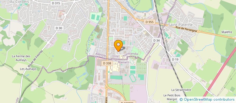 localisation de l'entreprise MADAME OPHELIE BOULANGER à ALENCON