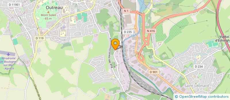 localisation de l'entreprise MADAME OPHELIE BOULOGNE  OUTREAU