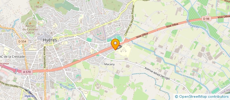 localisation de l'entreprise MADAME OPHELIE BOURDIN à HYERES