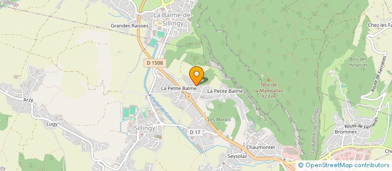 localisation de l'entreprise MADAME OPHELIE BOURDON  SILLINGY