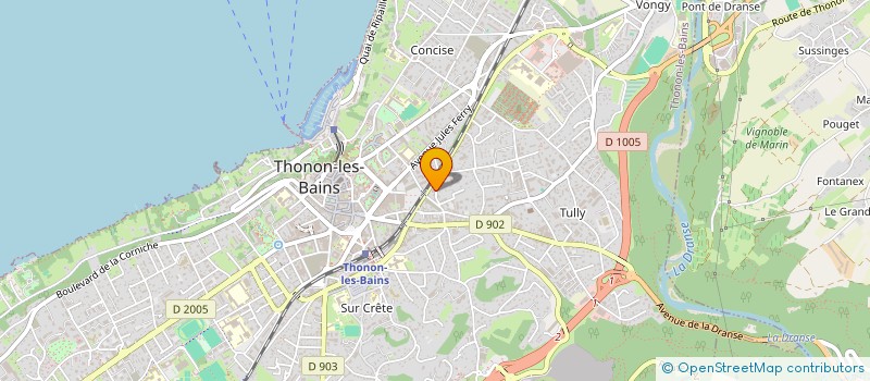 localisation de l'entreprise MADAME OPHELIE BOURGEOIS à THONON-LES-BAINS