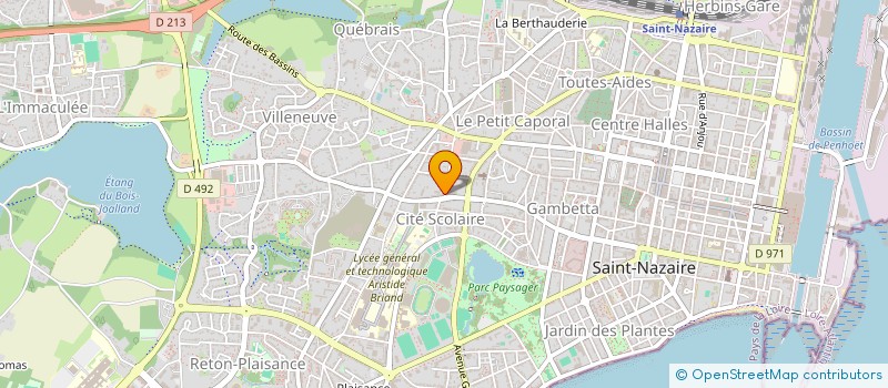 localisation de l'entreprise MADAME OPHELIE BOURGOUIN  SAINT-NAZAIRE