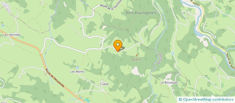 localisation de l'entreprise MADAME OPHELIE BOUSQUET  SAINT-CHRISTOPHE-VALLON