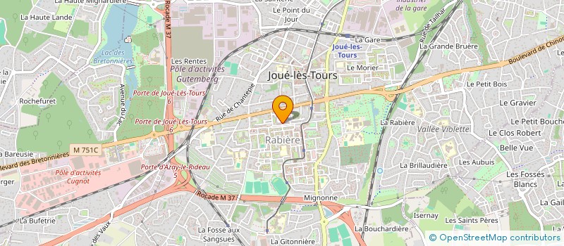 localisation de l'entreprise MADAME OPHELIE BRETON  JOUE-LES-TOURS