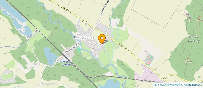 localisation de l'entreprise MADAME OPHELIE BRICHE  ROCHY-CONDE