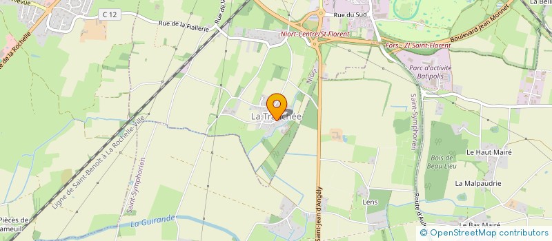 localisation de l'entreprise MADAME OPHELIE BRIS à NIORT