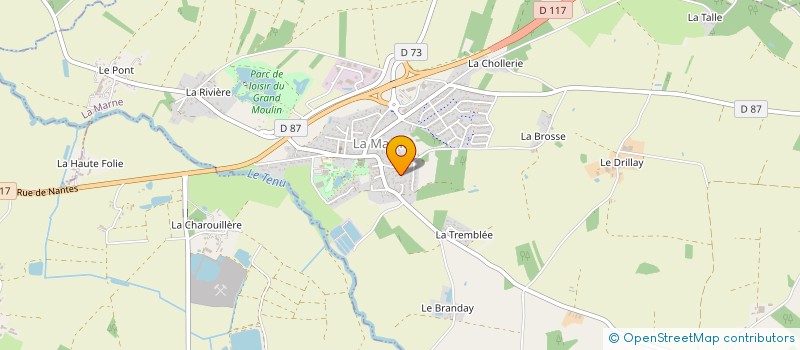 localisation de l'entreprise MADAME OPHELIE BRISSON SAUVAGET  LA MARNE