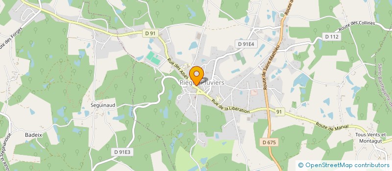 localisation de l'entreprise MADAME OPHELIE BRUDIEUX à PIEGUT-PLUVIERS