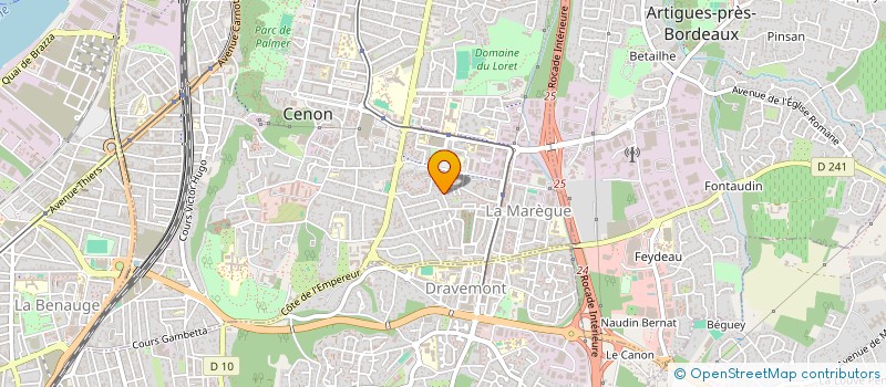 localisation de l'entreprise MADAME OPHELIE BUDKA  CENON