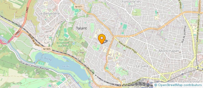 localisation de l'entreprise MADAME OPHELIE BUSSIERE  TALANT