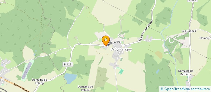 localisation de l'entreprise MADAME OPHELIE CAILLOT  DRUY-PARIGNY