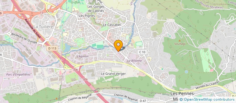 localisation de l'entreprise MADAME OPHELIE CALAPPI à LES PENNES-MIRABEAU