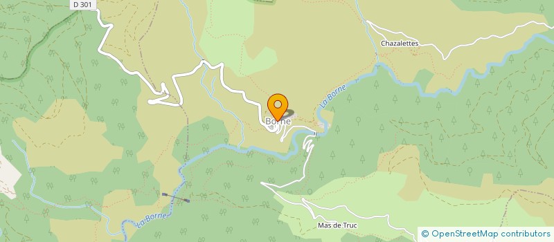 localisation de l'entreprise MADAME OPHELIE CELLIER  BORNE