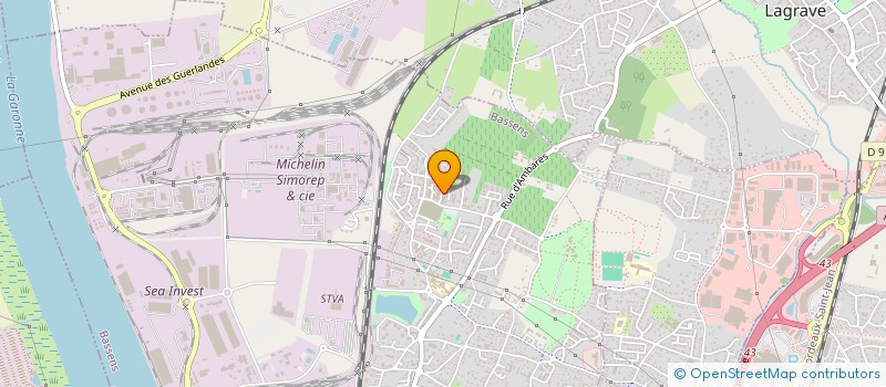 localisation de l'entreprise MADAME OPHELIE CHABAUD  BASSENS