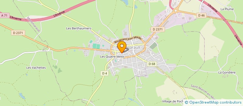 localisation de l'entreprise MADAME OPHELIE CHARDINE à MONTMARAULT