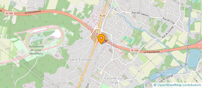 localisation de l'entreprise MADAME OPHELIE CHAZOT  LEUVILLE-SUR-ORGE